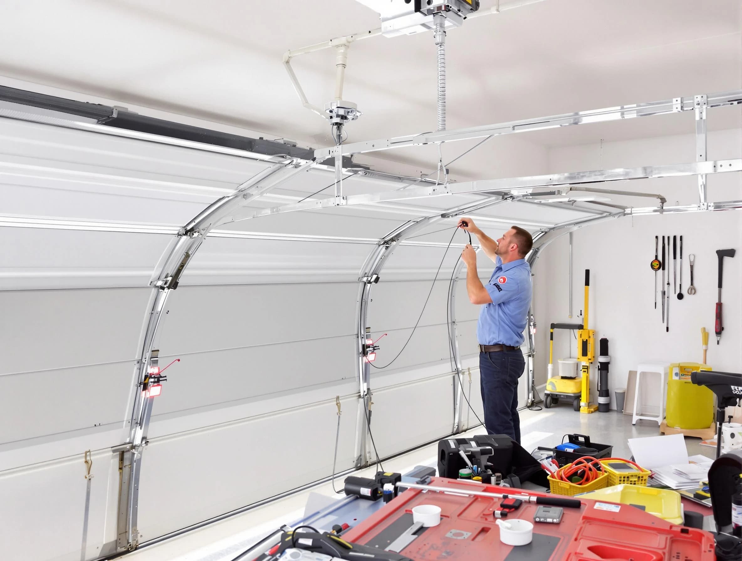 Garage door cable repair service by Carefree Garage Door Repair in Carefree