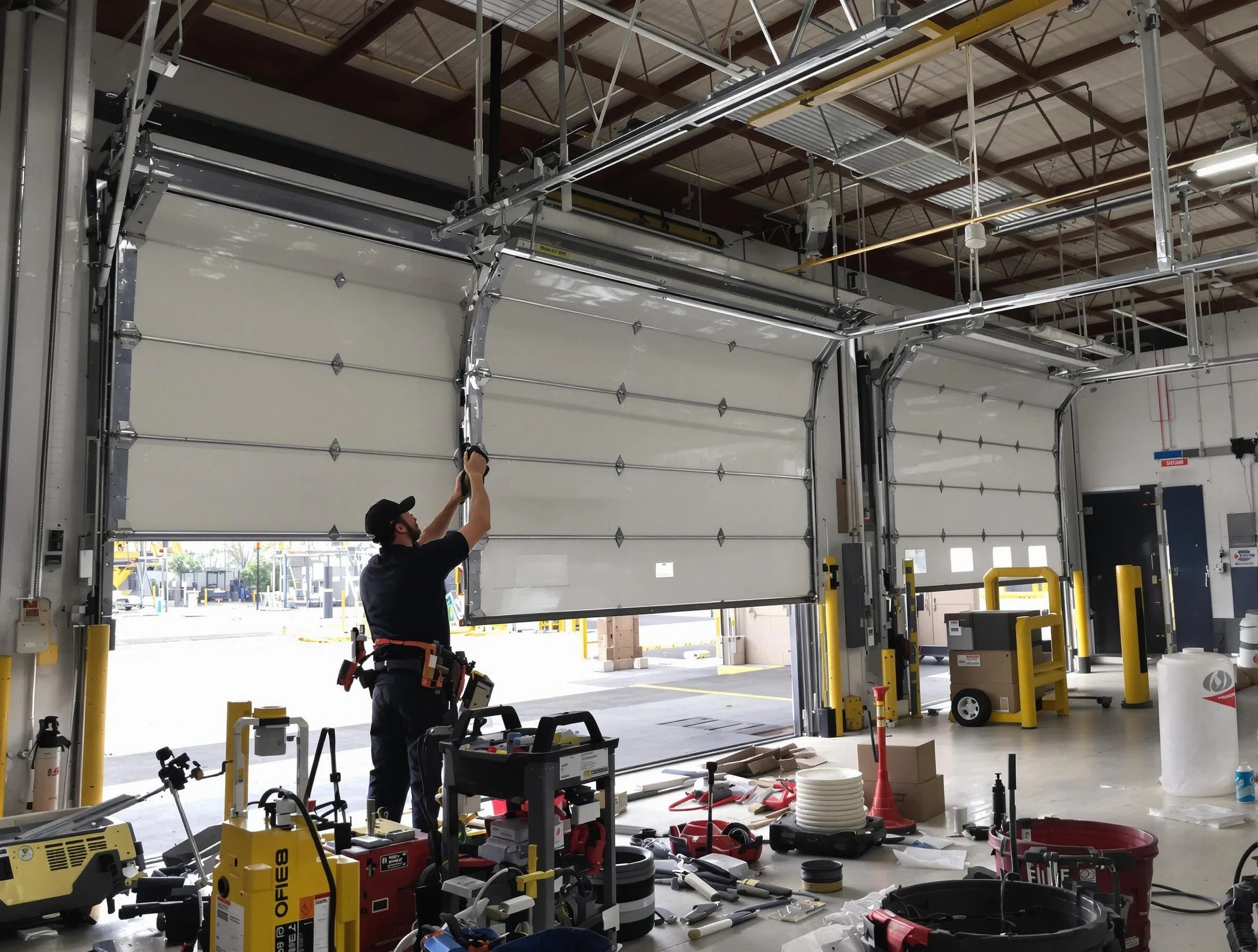 Carefree Garage Door Repair technician performing commercial garage door repair in Carefree