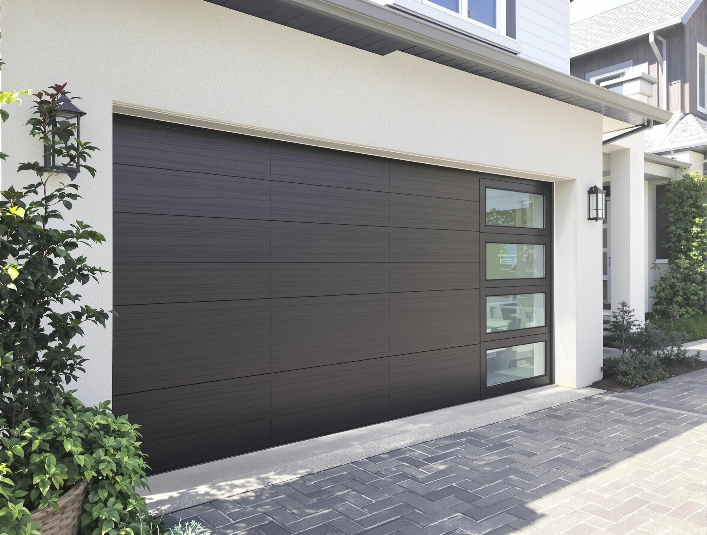 Custom garage door installation by Carefree Garage Door Repair in Carefree