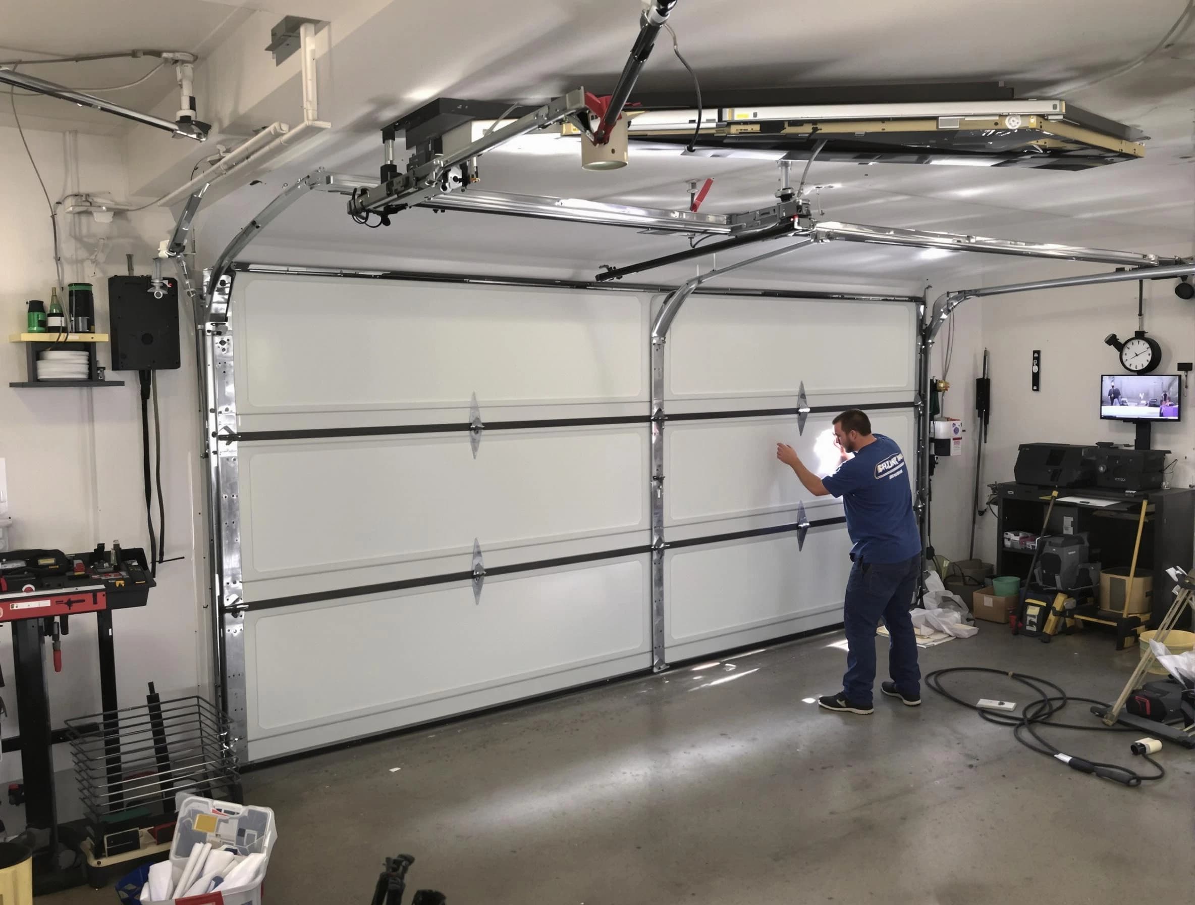 Professional garage door repair service by Carefree Garage Door Repair in Carefree