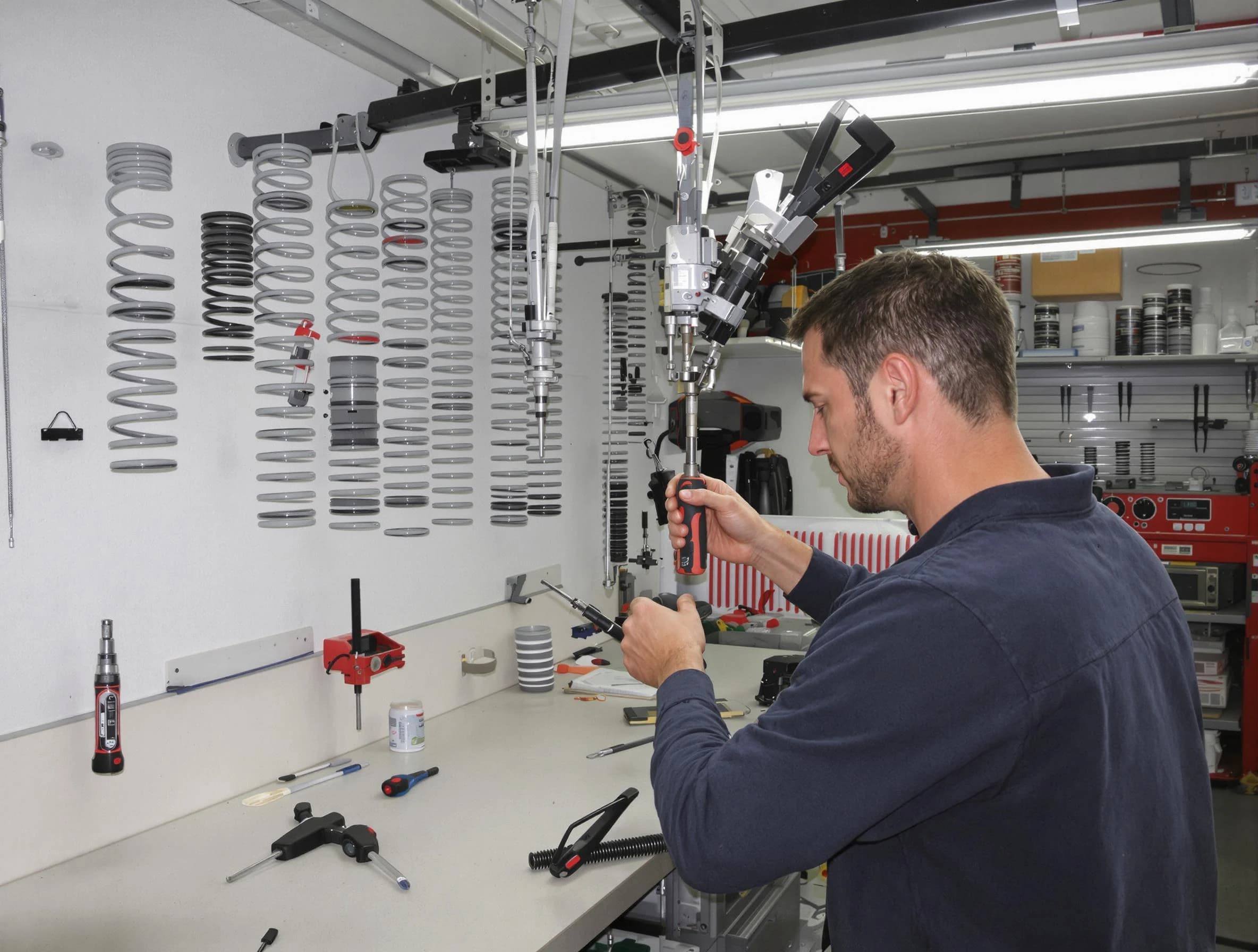Carefree Garage Door Repair safety certified technician performing precision spring replacement in Carefree