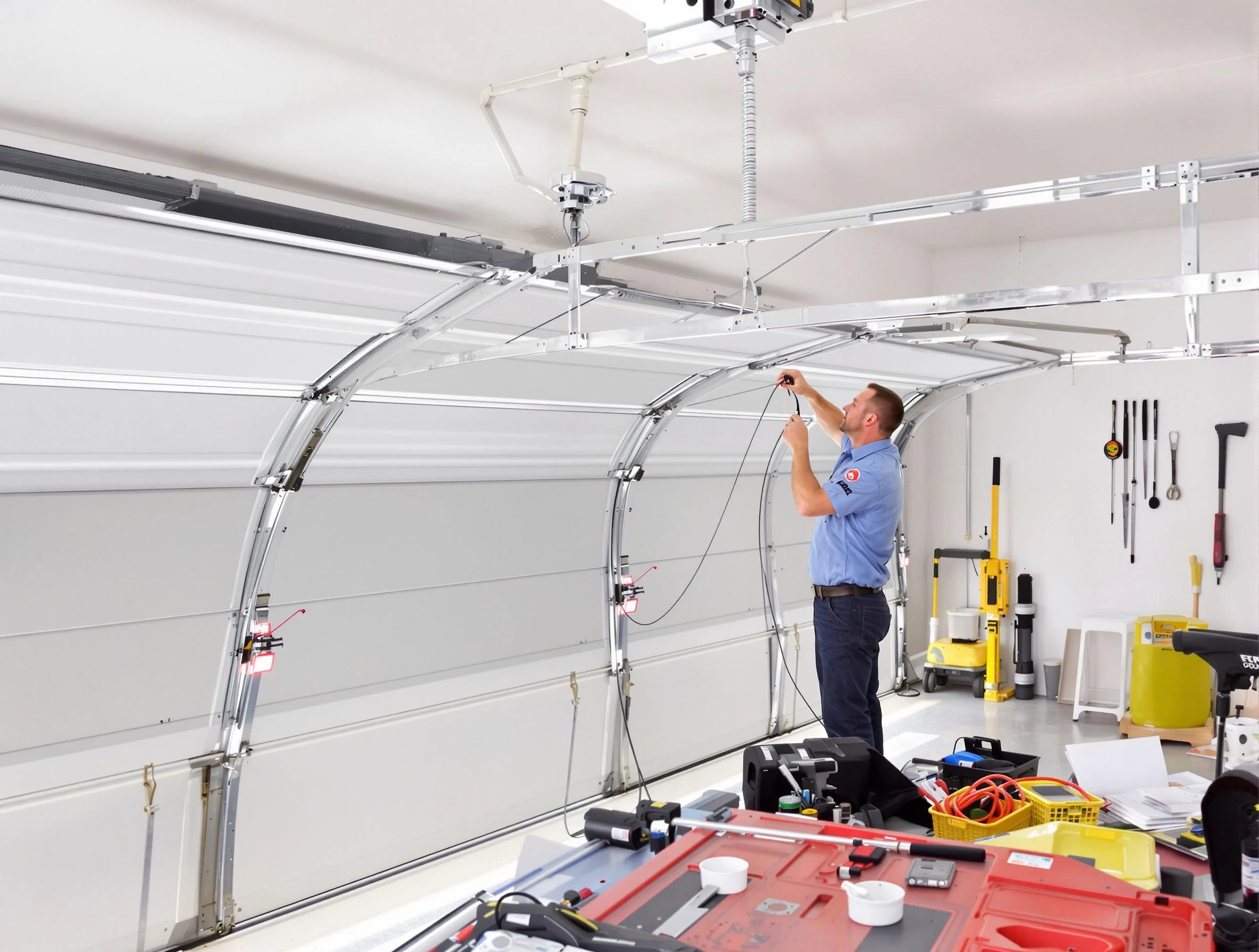 Garage door cable repair service by Carefree Garage Door Repair in Carefree