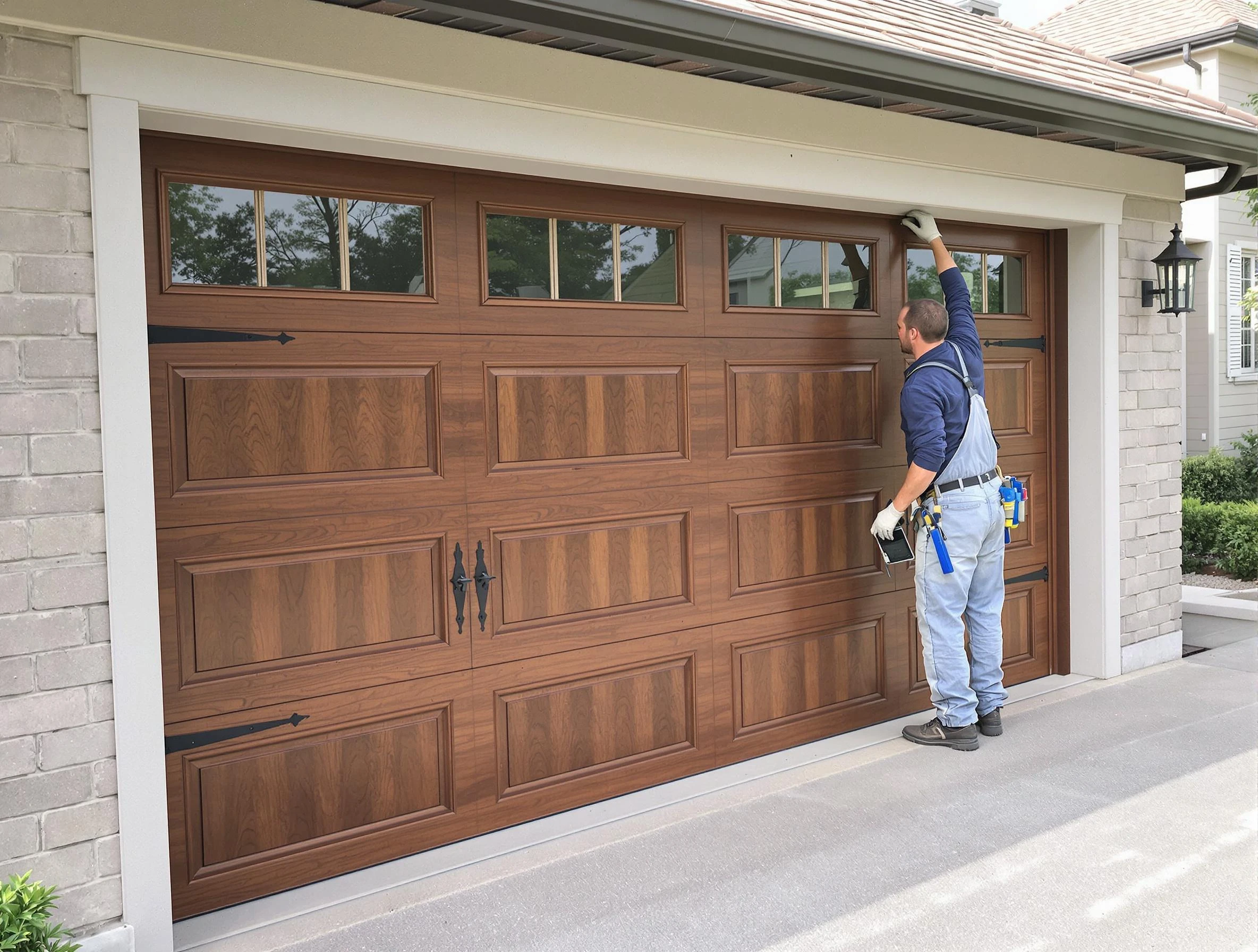Custom garage door showcase by Carefree Garage Door Repair in Carefree