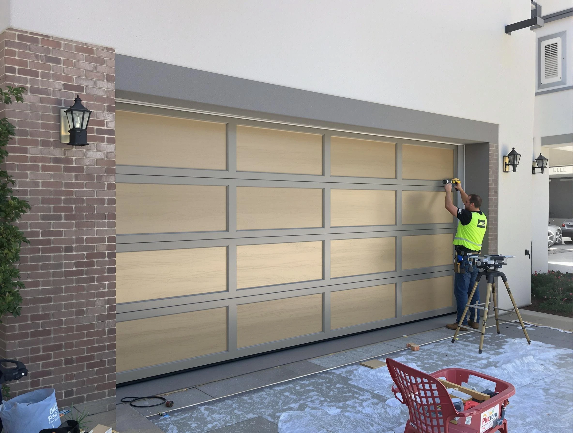 Garage door replacement service by Carefree Garage Door Repair in Carefree