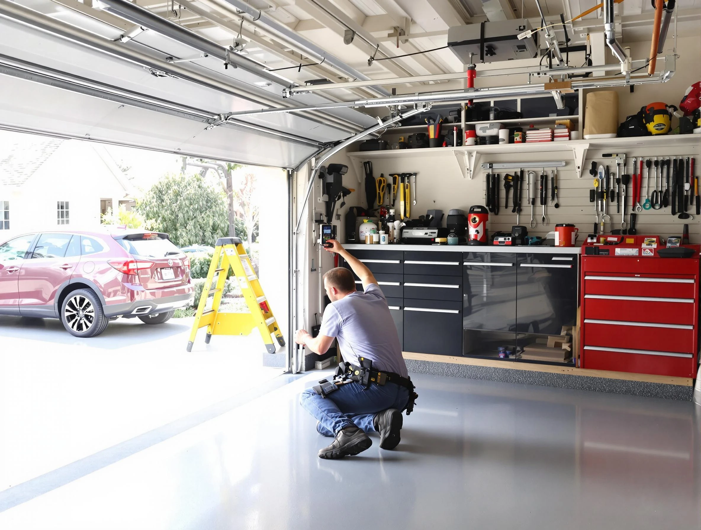 Local garage door repair service by Carefree Garage Door Repair in Carefree