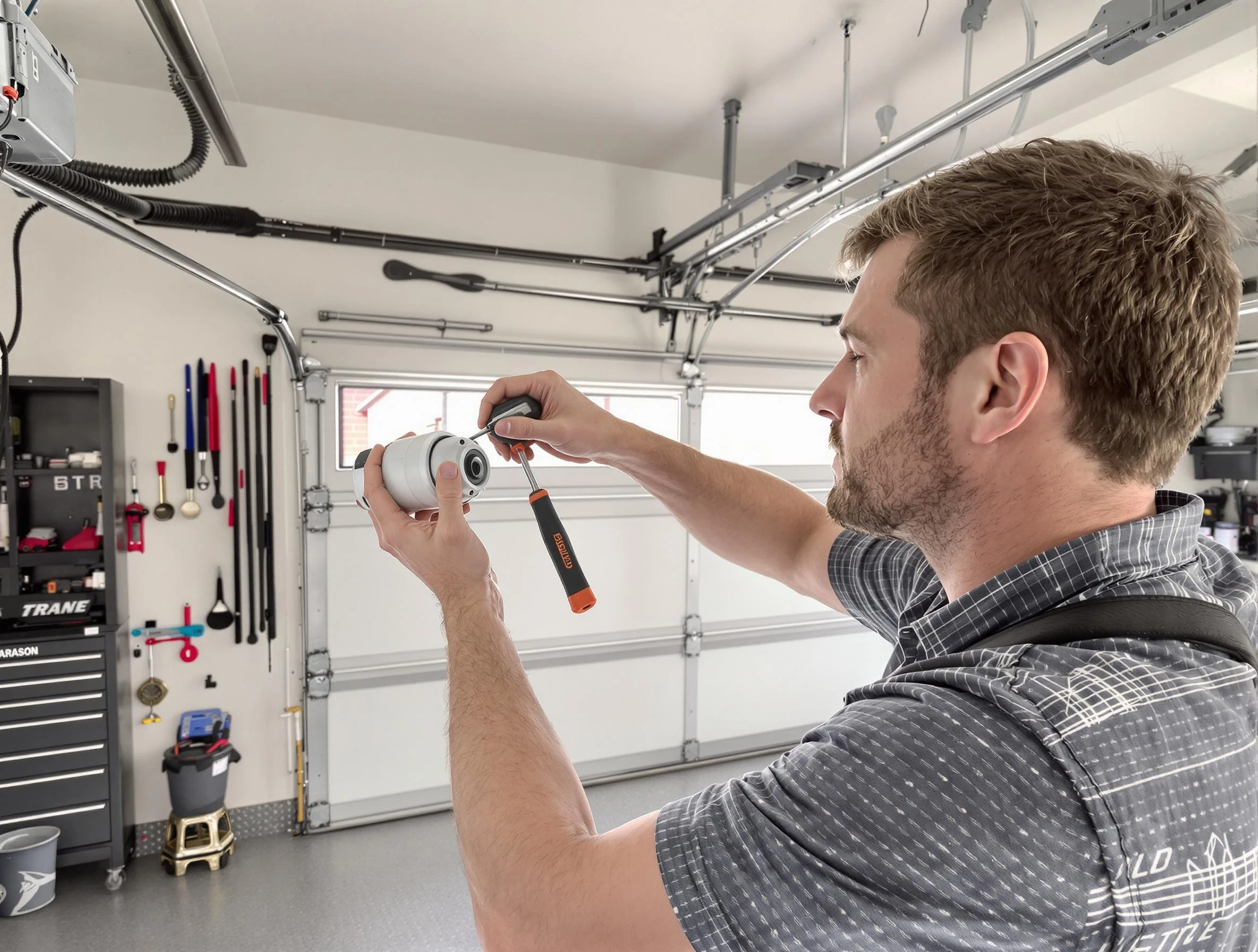 Garage door opener repair service by Carefree Garage Door Repair in Carefree